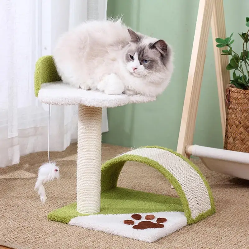 

Cat Scratcher Post Sisal Scratch Board Kitten Scratcher Toy Claw Grinding Sisal Cat Tree Tower Cat Teaser Toy Cat Teaser Ball