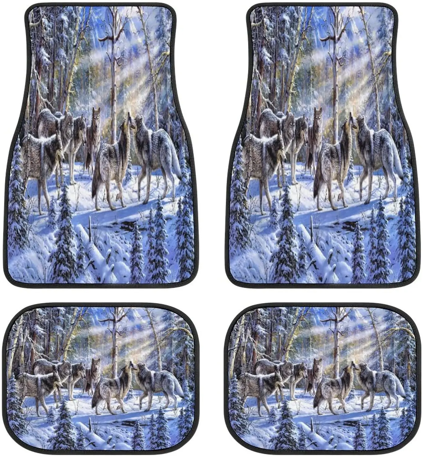 Forest Snow Wolf Wall Art Animal Car Mats Universal Fit Car Floor Mats Fashion Soft Waterproof Car Carpet FrontRear 4 Pieces Fu
Forest Snow Wolf Wall Art Animal Car Mats Universal Fit Car Floor Mats Fashion Soft Waterproof Car Carpet FrontRear 4 Pieces Fu