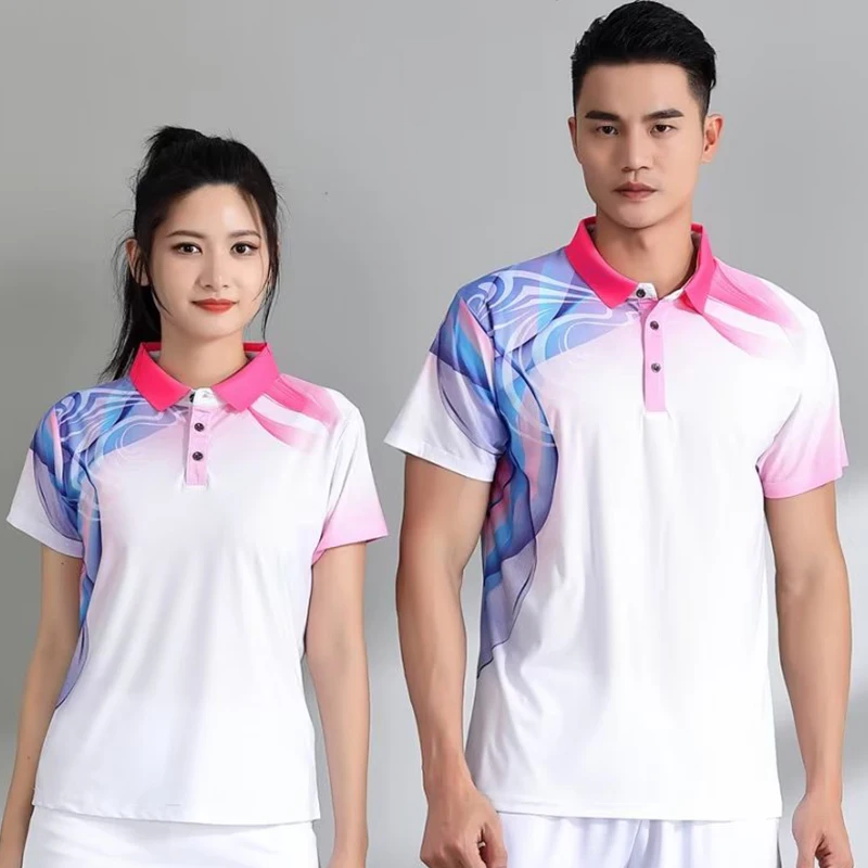 Turn Down Collar Short Sleeve Badminton Shirt for Men Women 2023 New in Print Ping Pong Tennis Jersey Couple Table Tennis Cloth
Turn Down Collar Short Sleeve Badminton Shirt for Men Women 2023 New in Print Ping Pong Tennis Jersey Couple Table Tennis Cloth