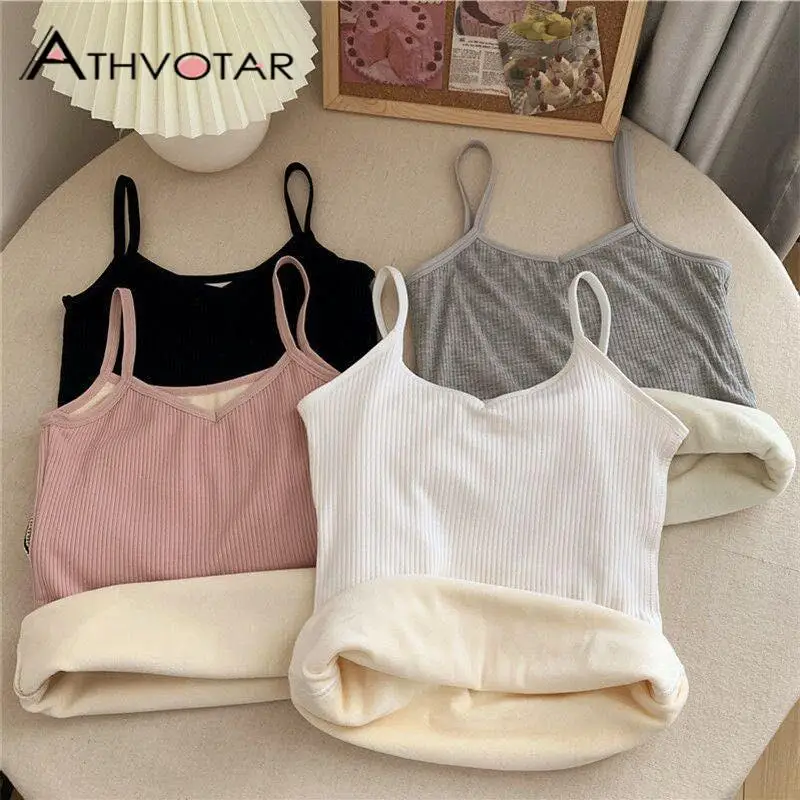 ATHVOTAR Thermal Underwear Tops Autumn Winter Velvet Thick Suspenders Warm Undershirt Bottoming Slim Thermal Underwear Tops
ATHVOTAR Thermal Underwear Tops Autumn Winter Velvet Thick Suspenders Warm Undershirt Bottoming Slim Thermal Underwear Tops