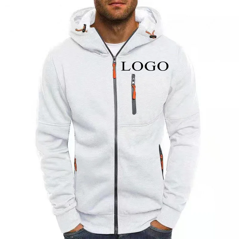 

Your Own Design Brand Logo/Picture Personalized Custom Anywhere Men Women DIY Slim fit zippered hoodie Fashion New
