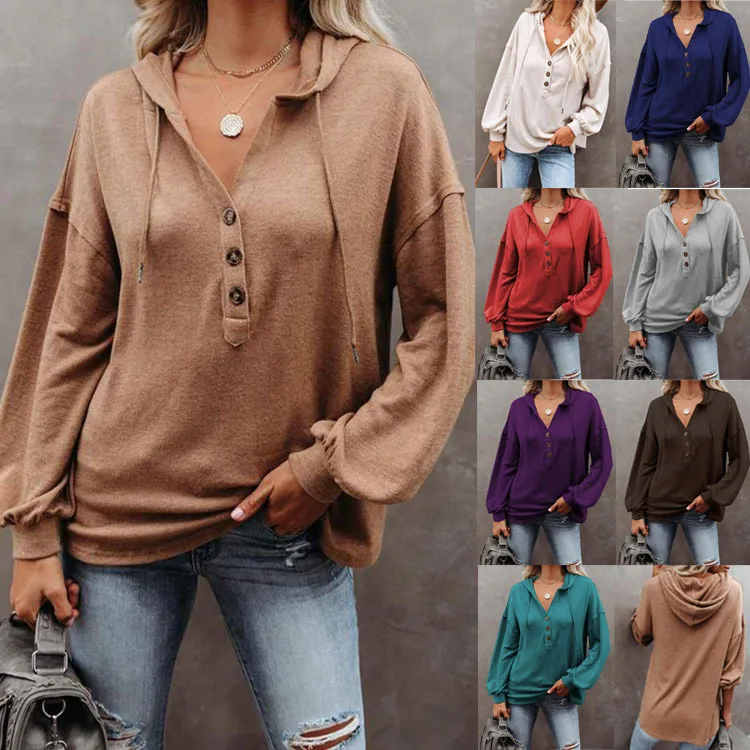 2023 Spring Long Sleeve Oversized Hoodie Fashion V-Neck Hooded Sweatshirts Casual Loose Bat Sleeve Hoodies Women Tops
2023 Spring Long Sleeve Oversized Hoodie Fashion V-Neck Hooded Sweatshirts Casual Loose Bat Sleeve Hoodies Women Tops