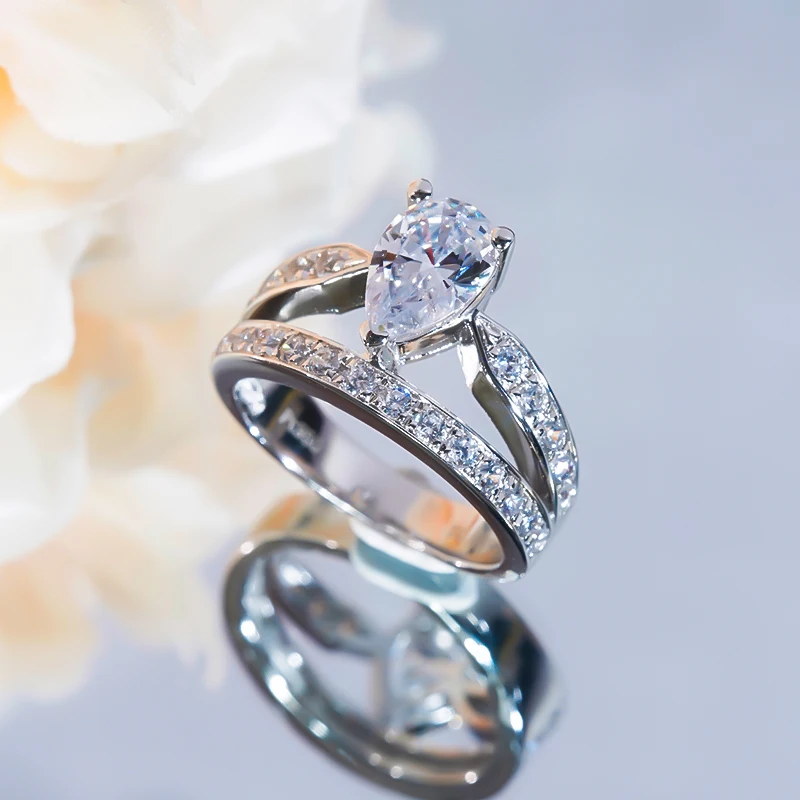 Luxury Water Drop Double 2ct Zircon Ring 100% S925 Sterling Silver for Women Wedding Band Proposal Fine Jewelry High Quality
Luxury Water Drop Double 2ct Zircon Ring 100% S925 Sterling Silver for Women Wedding Band Proposal Fine Jewelry High Quality