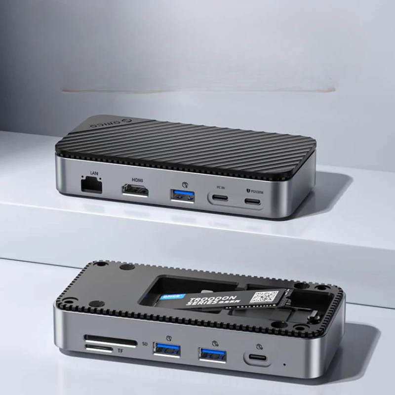 M.2 Hard Disk Box Docking Station NVMe/SATA SSD Usb3.2 Desktop Typec Expansion Dock Compatible with Raiden 3/4 Applicable MacBoo
M.2 Hard Disk Box Docking Station NVMe/SATA SSD Usb3.2 Desktop Typec Expansion Dock Compatible with Raiden 3/4 Applicable MacBoo