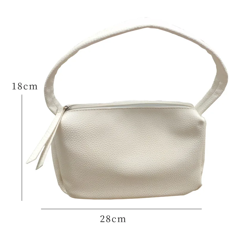 Square Bag Women's Casual Simple Shoulder Bag Cosmetics Large Capacity Work Bag Popular Pure White Handbag
Square Bag Women's Casual Simple Shoulder Bag Cosmetics Large Capacity Work Bag Popular Pure White Handbag