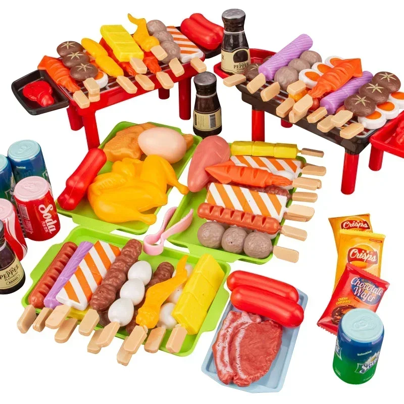 Funny Simulation Kitchen Barbecue Meat Skewers Set for Kids Pretend Play BBQ Grill Toys Play House Cooking Games Toy Gifts
Funny Simulation Kitchen Barbecue Meat Skewers Set for Kids Pretend Play BBQ Grill Toys Play House Cooking Games Toy Gifts