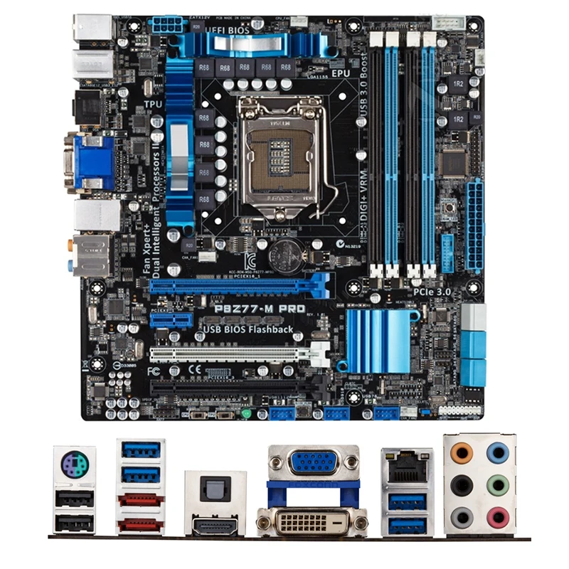 

Intel Z77 P8Z77-M PRO Z77M motherboard Used original LGA1155 LGA 1155 DDR3 32GB USB2.0 USB3.0 SATA3 Desktop Mainboard