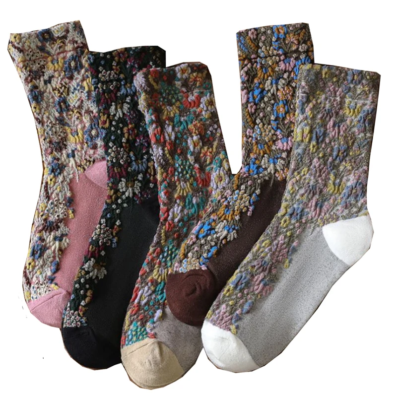 3 Pairs Vintage Print Cotton Socks Winter Long Women Socks Pack Patchwork Cute Kawaii Korean Style Fashion New Harajuku Socken
3 Pairs Vintage Print Cotton Socks Winter Long Women Socks Pack Patchwork Cute Kawaii Korean Style Fashion New Harajuku Socken
