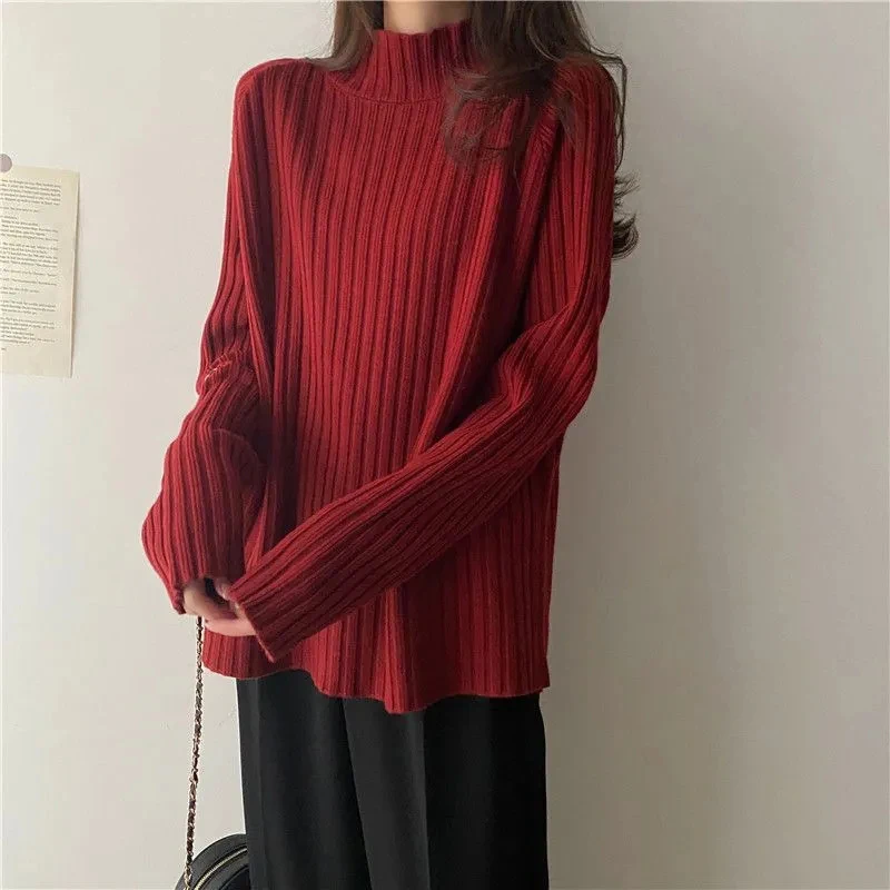 свитер женский Turtleneck Sweaters Fashion Loose Long Sleeve Women Pullover Casual Basic Solid Office Lady Knitwears Jumper
свитер женский Turtleneck Sweaters Fashion Loose Long Sleeve Women Pullover Casual Basic Solid Office Lady Knitwears Jumper