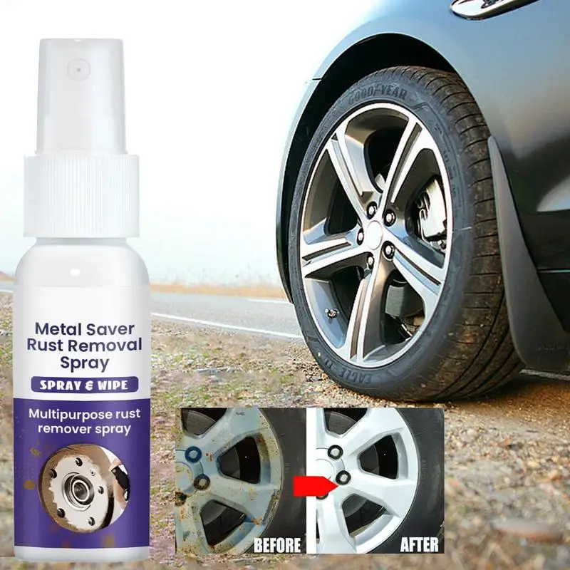 

Multi Purpose Rust Remover Spray 30ML Metal Surface Chrome Paint Car Maintenance Iron Powder Cleaning Super Rust Remover Cleaner