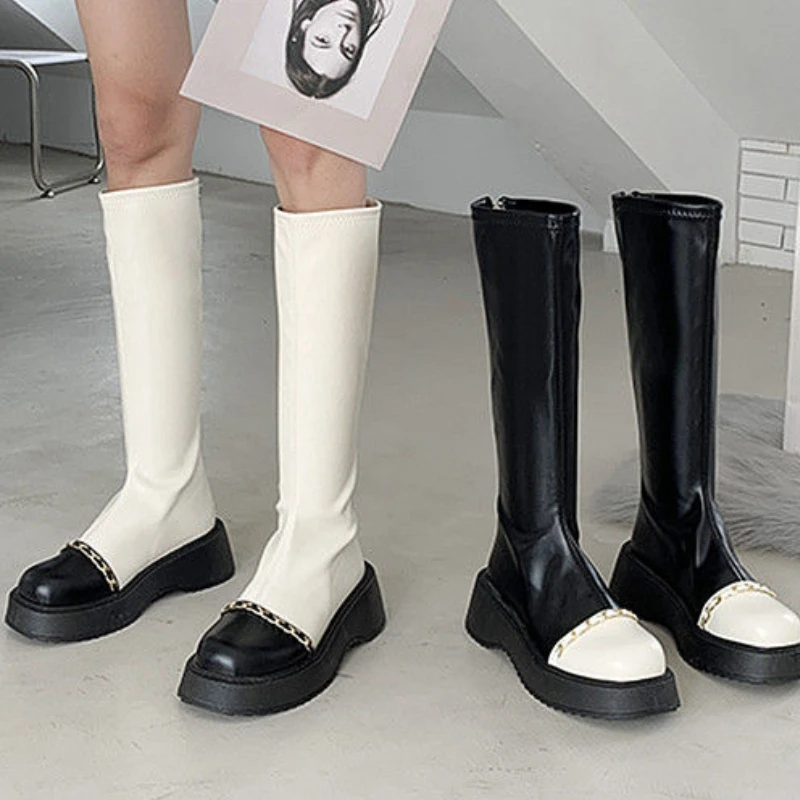 Long Boots Women New Autumn Winter Leather Knee High Boots Lady Thick Sole Fashion Non Slip Comfortable Shoes Zapatos De Mujer
Long Boots Women New Autumn Winter Leather Knee High Boots Lady Thick Sole Fashion Non Slip Comfortable Shoes Zapatos De Mujer