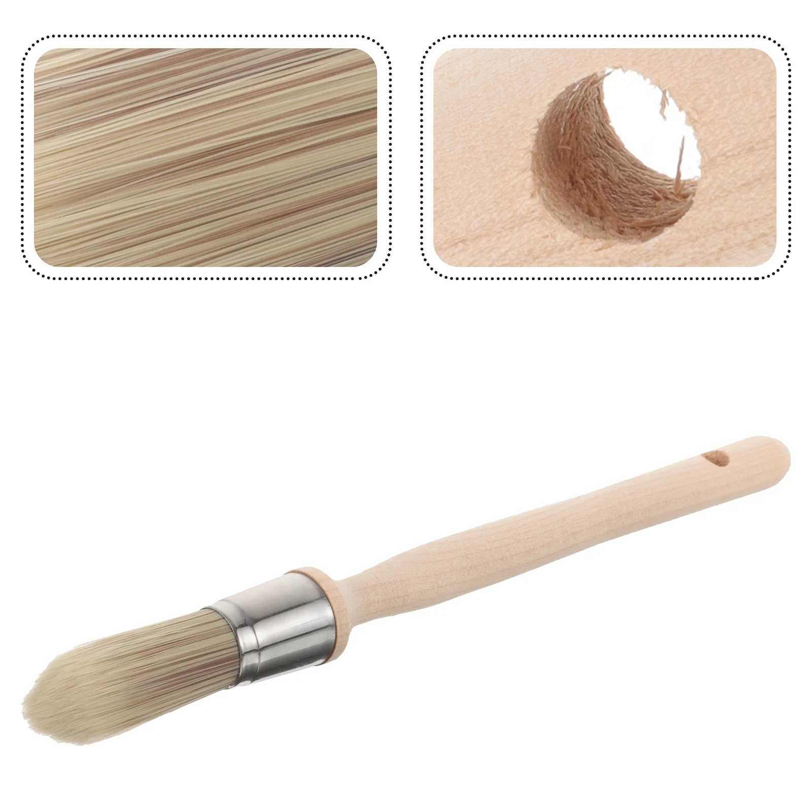 

Round Paint Brush Brushing Trim Edge Painting Tool Pen for Wall Touch up Tools Birch Edger