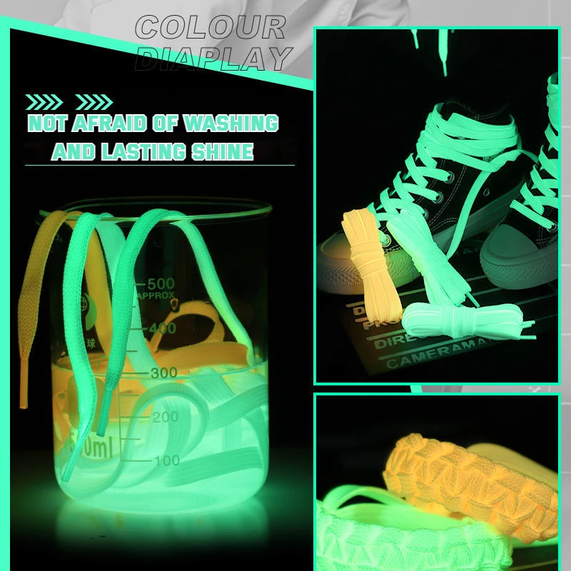 1 Pair Luminous Shoelaces Flat Sneakers Shoelaces for Men Women Basketball Shoes Fluorescent Luminescent Colorful Children Laces
1 Pair Luminous Shoelaces Flat Sneakers Shoelaces for Men Women Basketball Shoes Fluorescent Luminescent Colorful Children Laces