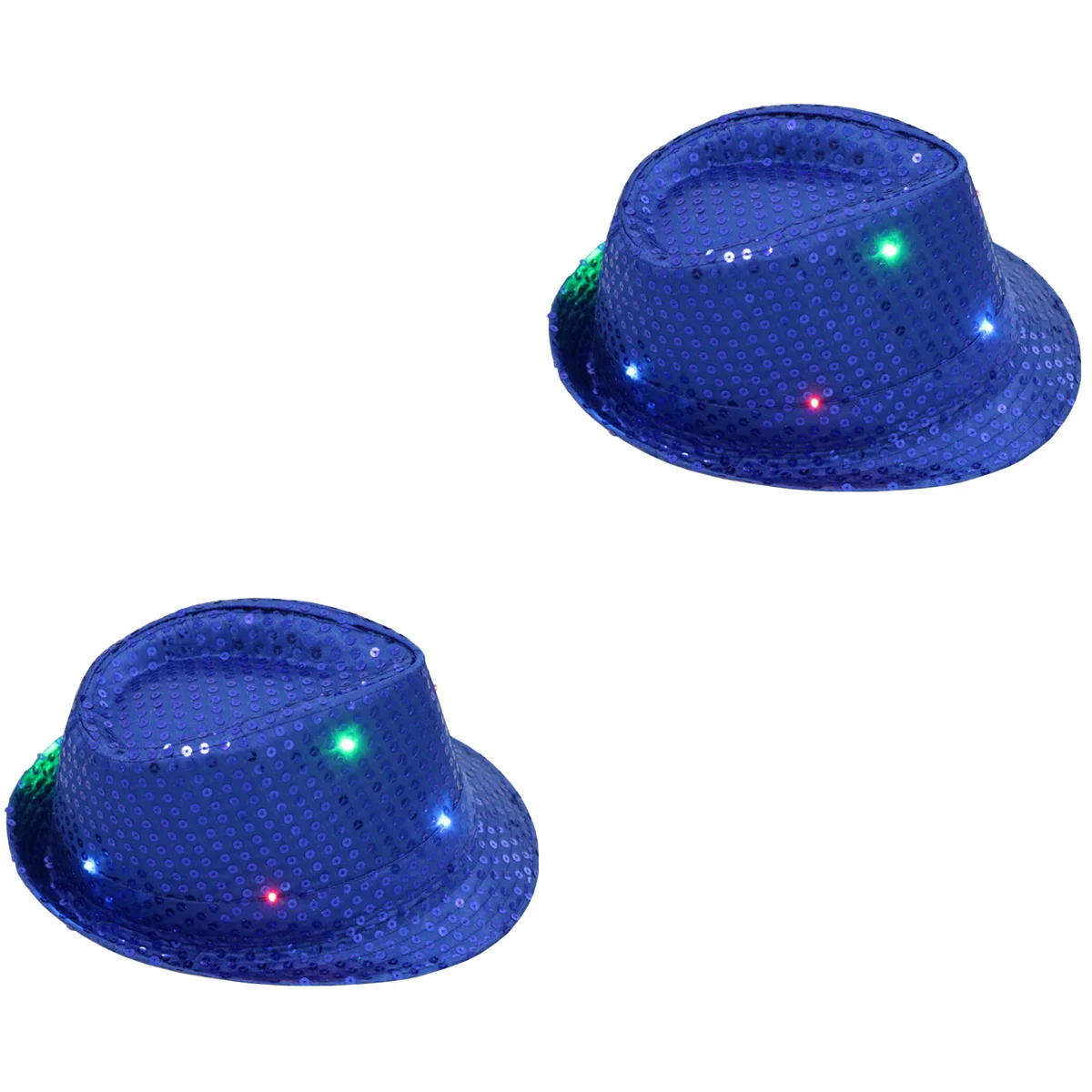 2pcs LED Luminous Jazz Hat Stage Props Flash Hats with Glitter Sequins Decor for Party (Blue)
2pcs LED Luminous Jazz Hat Stage Props Flash Hats with Glitter Sequins Decor for Party (Blue)
