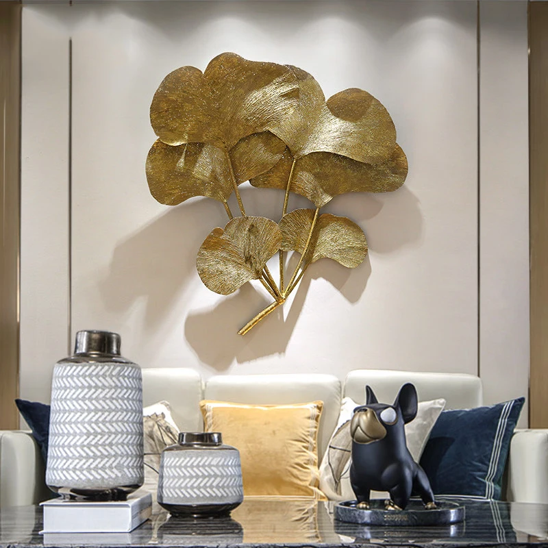 Chinese Wrought Iron Golden Ginkgo Leaf Wall Hangings Art Home Livingroom Wall Mural Crafts Hotel Lobby Wall Sticker Decoration
Chinese Wrought Iron Golden Ginkgo Leaf Wall Hangings Art Home Livingroom Wall Mural Crafts Hotel Lobby Wall Sticker Decoration