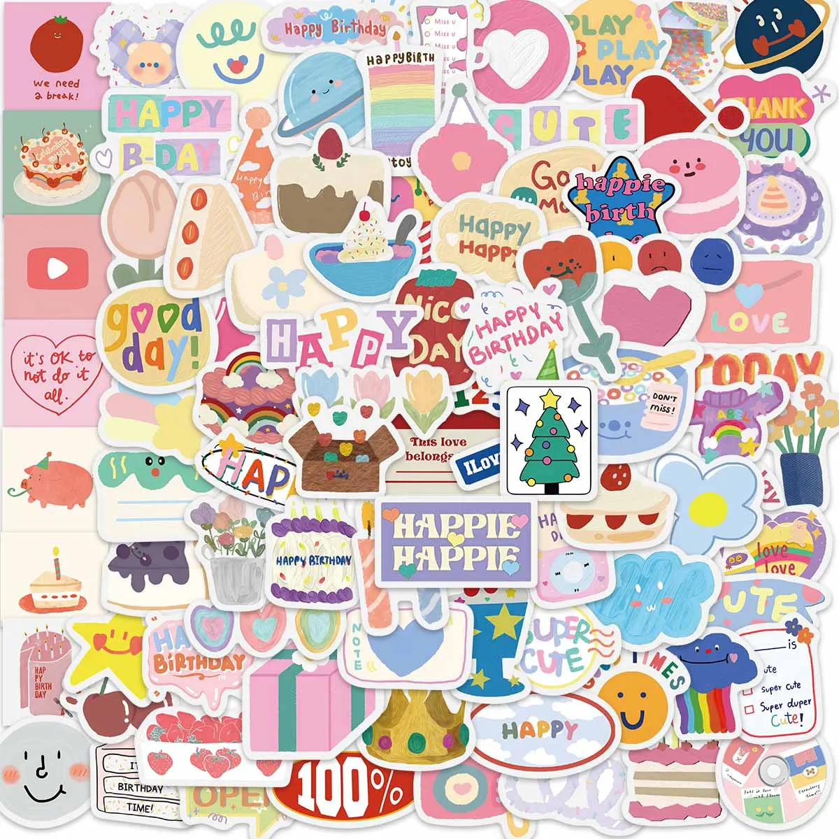 10/45/90pcs Happy Birthday Wishes Stickers Aesthetic For Kids Guitar Book Helmet Guitar Car Candy Toy Laptop Stickers Pack Decal
10/45/90pcs Happy Birthday Wishes Stickers Aesthetic For Kids Guitar Book Helmet Guitar Car Candy Toy Laptop Stickers Pack Decal