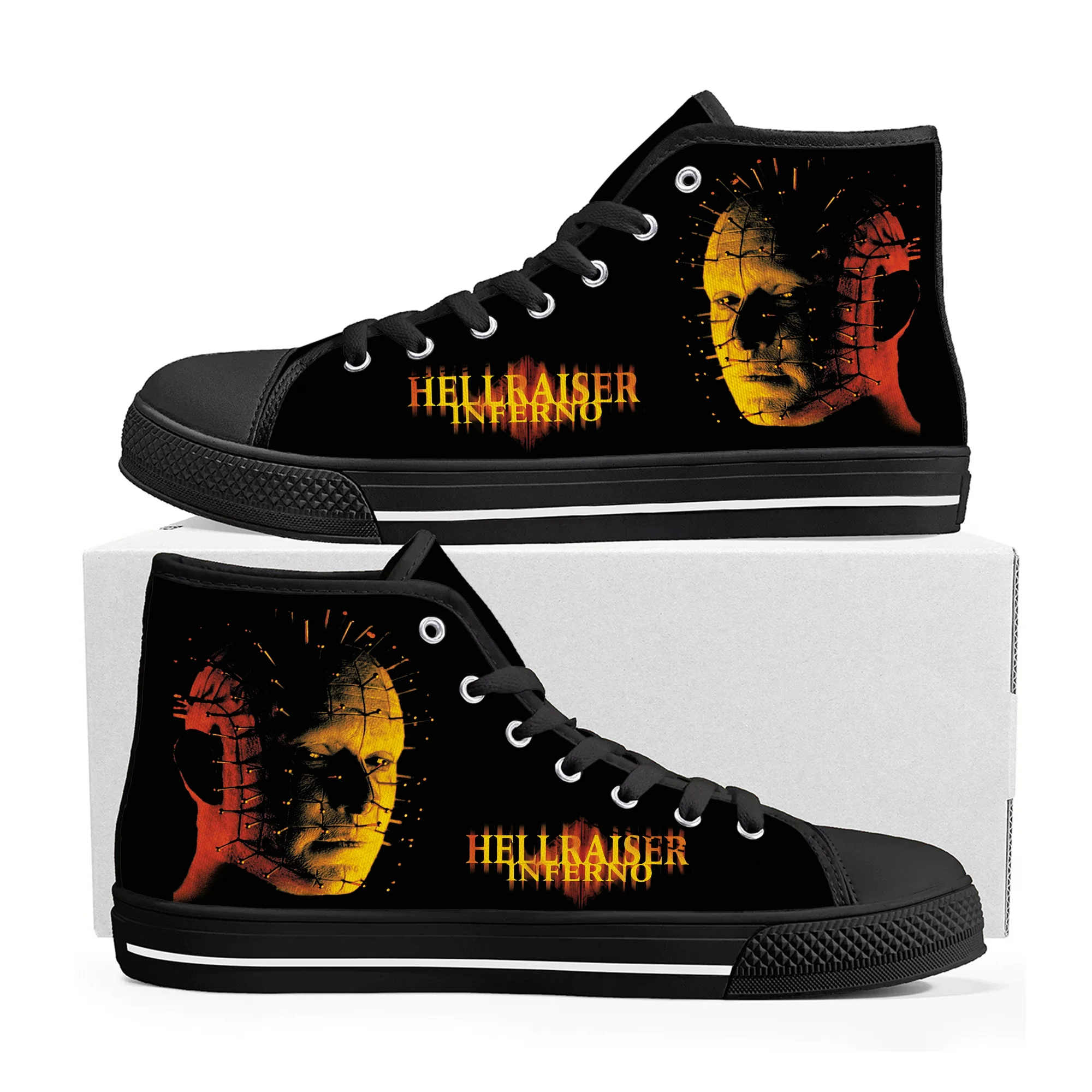 Hellraiser Movie Pinhead Horror Halloween High Top Sneakers Mens Womens Teenager Canvas Sneaker Casual Couple Shoes Custom Shoe
Hellraiser Movie Pinhead Horror Halloween High Top Sneakers Mens Womens Teenager Canvas Sneaker Casual Couple Shoes Custom Shoe