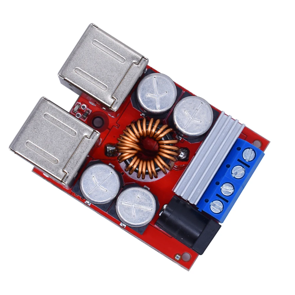 DC-DC Vehicle Charging Board 8V-35V to 5V 8A Power Supply Depressurization Module 4 port USB Output mobile Charger
DC-DC Vehicle Charging Board 8V-35V to 5V 8A Power Supply Depressurization Module 4 port USB Output mobile Charger
