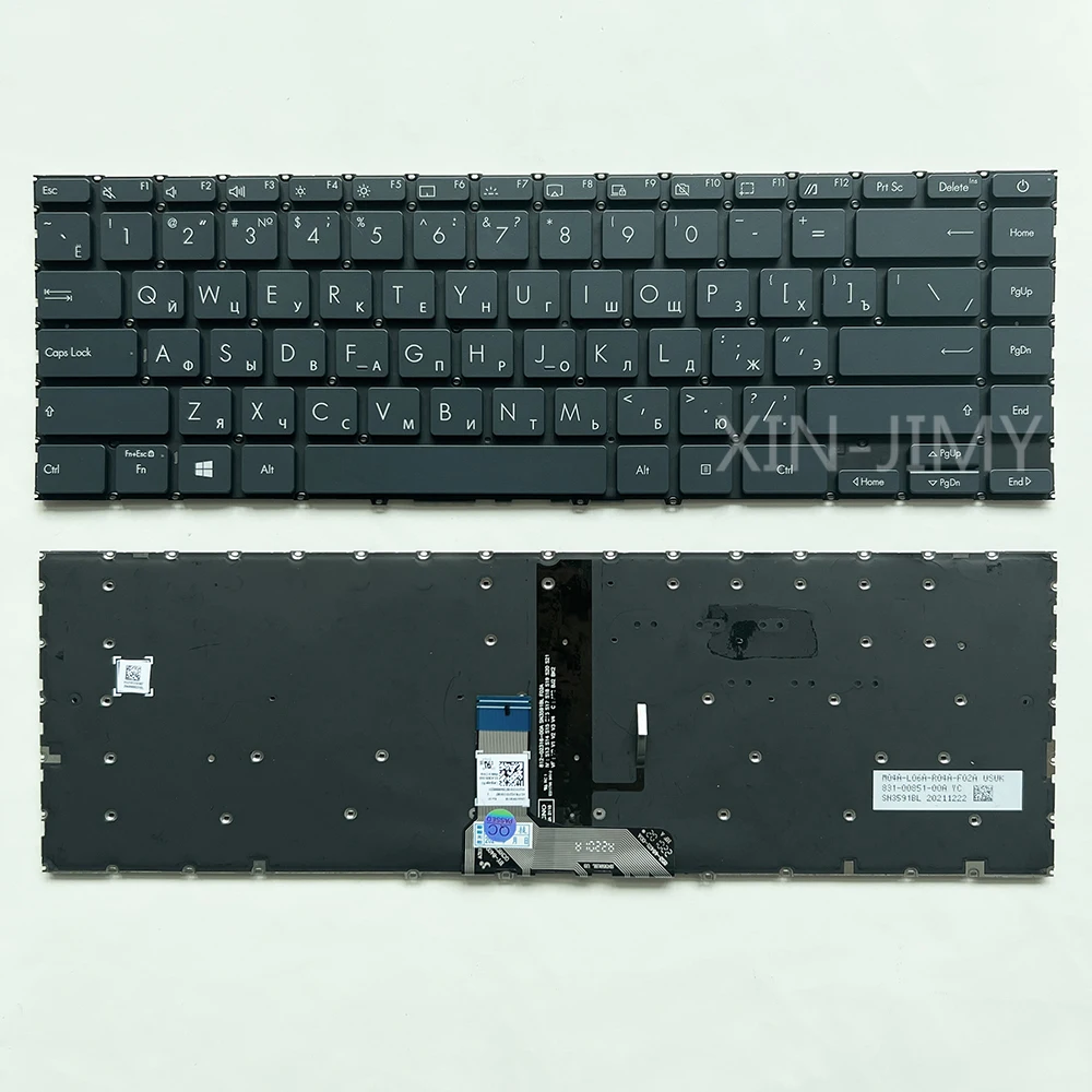 

UX425 Russian Keyboard for Asus ZenBook 14 UX425J UX425JA UX425E UX425EA UM425 UM425I UM425IA UM425QA U4700 Backlit SN3591BL
