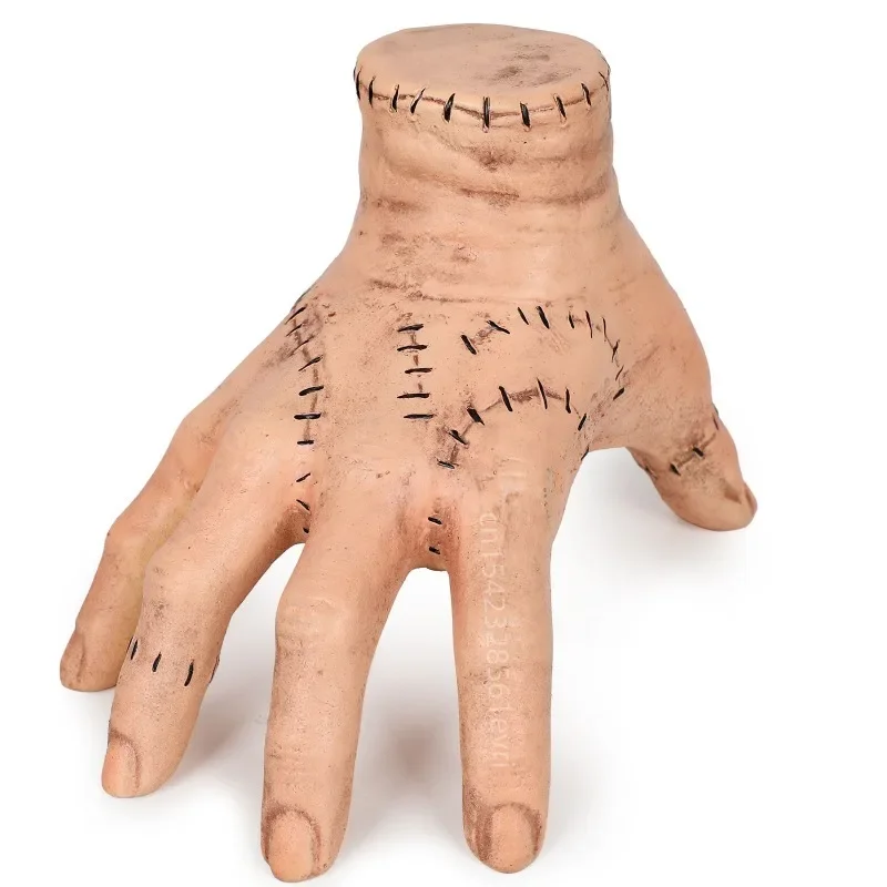 

2023 Horror Wednesday Thing Hand Toy From Addams Family Latex Figurine Home Decor Desktop Crafts Halloween Party Costume Prop