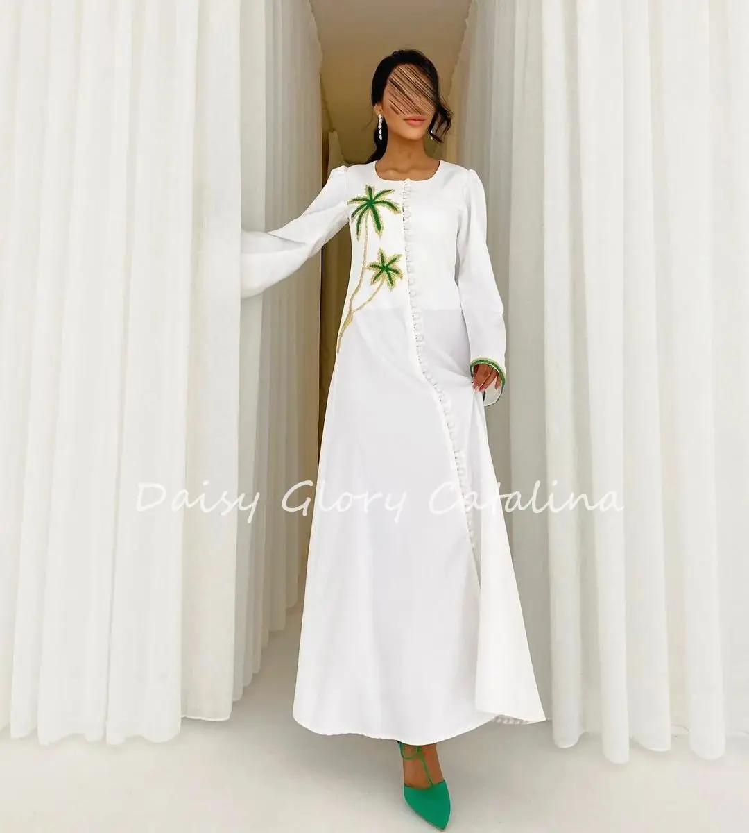 White Saudi Arabia Evening Dresses Prom Dresses Ankle Length Regular Straps Sleeveless Square Neckline Women's Formal Dress 2024
White Saudi Arabia Evening Dresses Prom Dresses Ankle Length Regular Straps Sleeveless Square Neckline Women's Formal Dress 2024