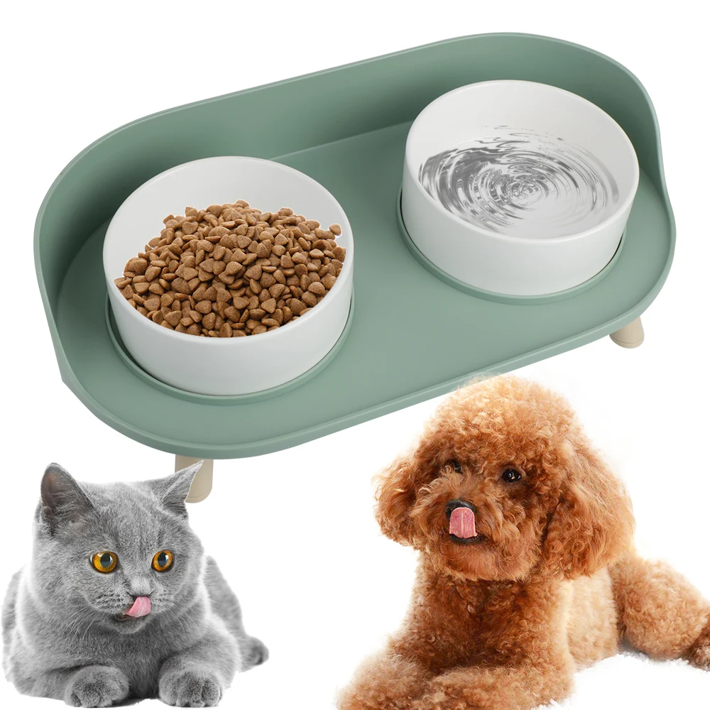 Protects Cat's Vertebra Cat Bowl Feeds Food and Water in One-desigh Semi Enclosed Anti Spill Raised Dog Cat Double Bowl
Protects Cat's Vertebra Cat Bowl Feeds Food and Water in One-desigh Semi Enclosed Anti Spill Raised Dog Cat Double Bowl