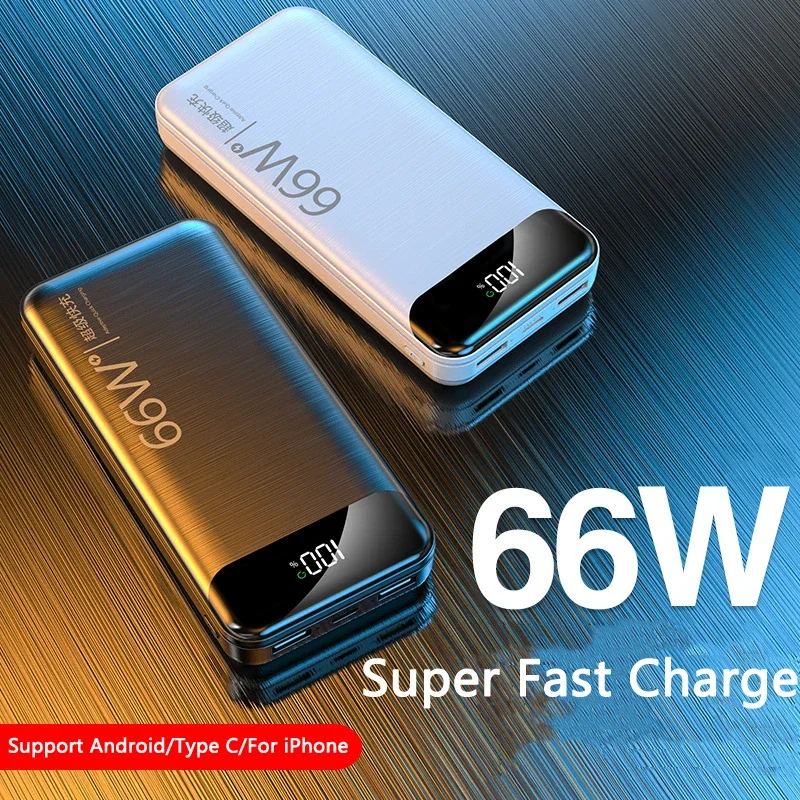 66W Super Fast Charging 20000mAh Power Bank for Huawei P40 Powerbank Portable External Battery Charger For iPhone Xiaomi Samsung
66W Super Fast Charging 20000mAh Power Bank for Huawei P40 Powerbank Portable External Battery Charger For iPhone Xiaomi Samsung