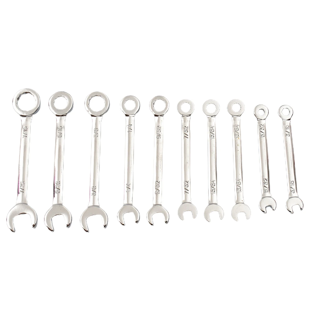 10pcs Combination Spanner Set Small Wrench Metric / SAE imperial wrench set Portable Power Tool ratchet Wrench Car Repair Tools
10pcs Combination Spanner Set Small Wrench Metric / SAE imperial wrench set Portable Power Tool ratchet Wrench Car Repair Tools