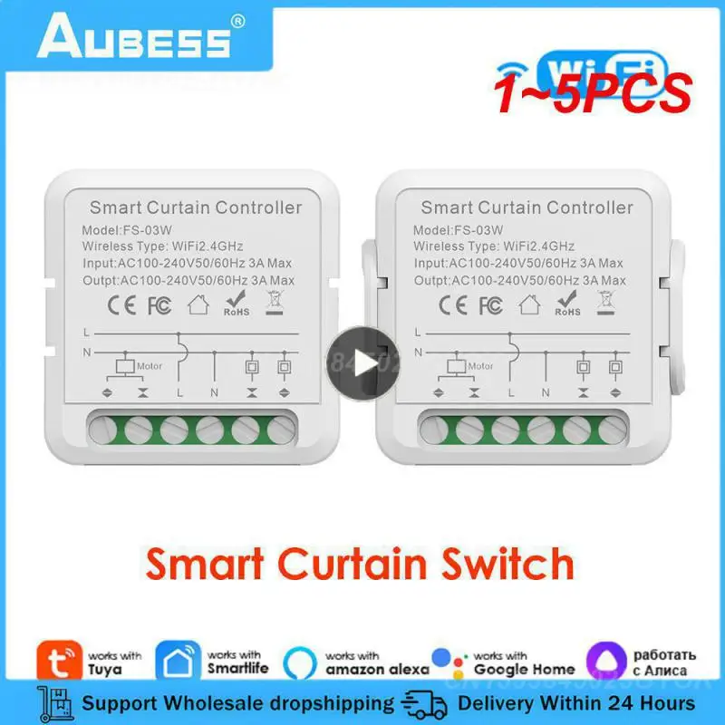 1~5PCS Tuya WiFi Roller Blinds Switch Smart Switch for Motor Rolling Shutter Doors Smart Life APP Control Alexa
1~5PCS Tuya WiFi Roller Blinds Switch Smart Switch for Motor Rolling Shutter Doors Smart Life APP Control Alexa