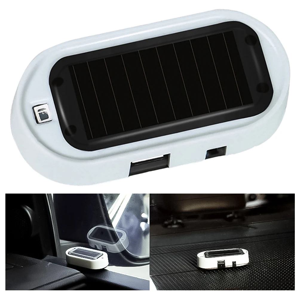 

Fake Security System Car Alarm ABS Anti Theft Lightweight USB Charging Analog Dynamic Design Induction Technology