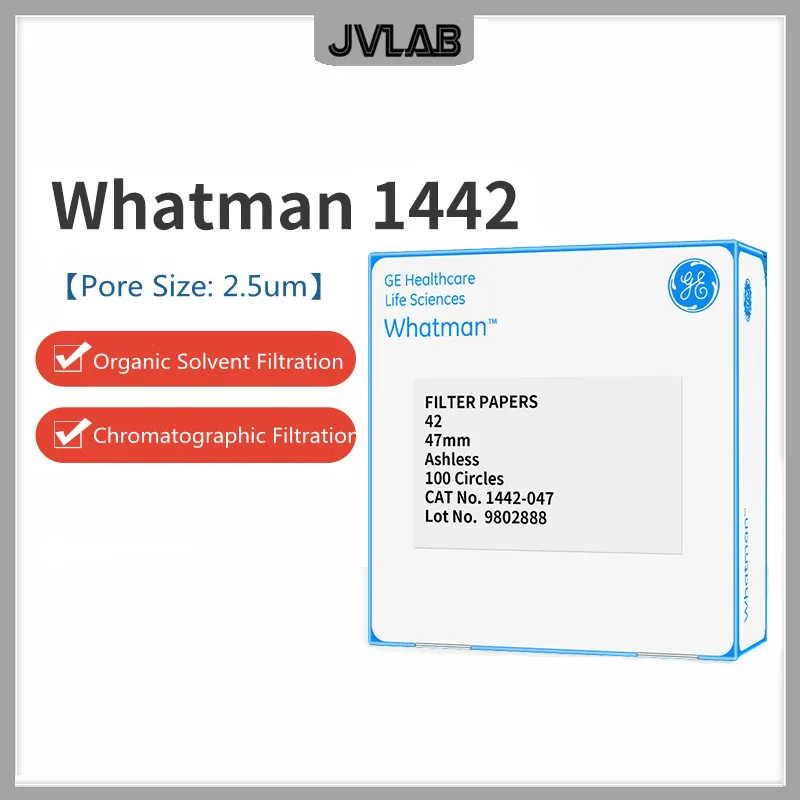 Filter Papers Whatman NO. 42 Ashless Quantitative Filter Paper 2.5um Thick 200um Cat NO. 1442-047/055/070/090/110 100 Circles
Filter Papers Whatman NO. 42 Ashless Quantitative Filter Paper 2.5um Thick 200um Cat NO. 1442-047/055/070/090/110 100 Circles
