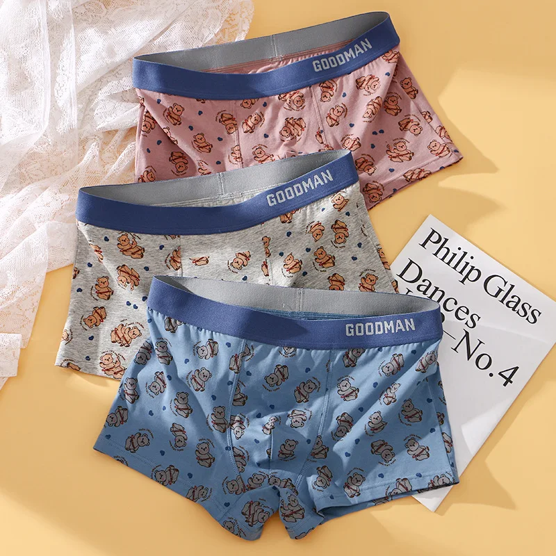 Comfortable Breathable Men's Underwear Plus Size Cotton Mid-waist Printed Pants Comfortable Loose Trend Personality Flat Corners
Comfortable Breathable Men's Underwear Plus Size Cotton Mid-waist Printed Pants Comfortable Loose Trend Personality Flat Corners
