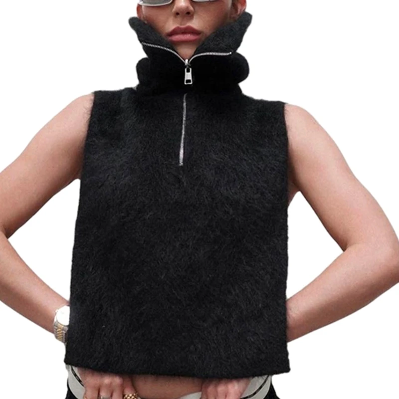 Women's Sleeveless Sweater Vest Waistcoat Open Front Cardigans Outwear 
Women's Sleeveless Sweater Vest Waistcoat Open Front Cardigans Outwear