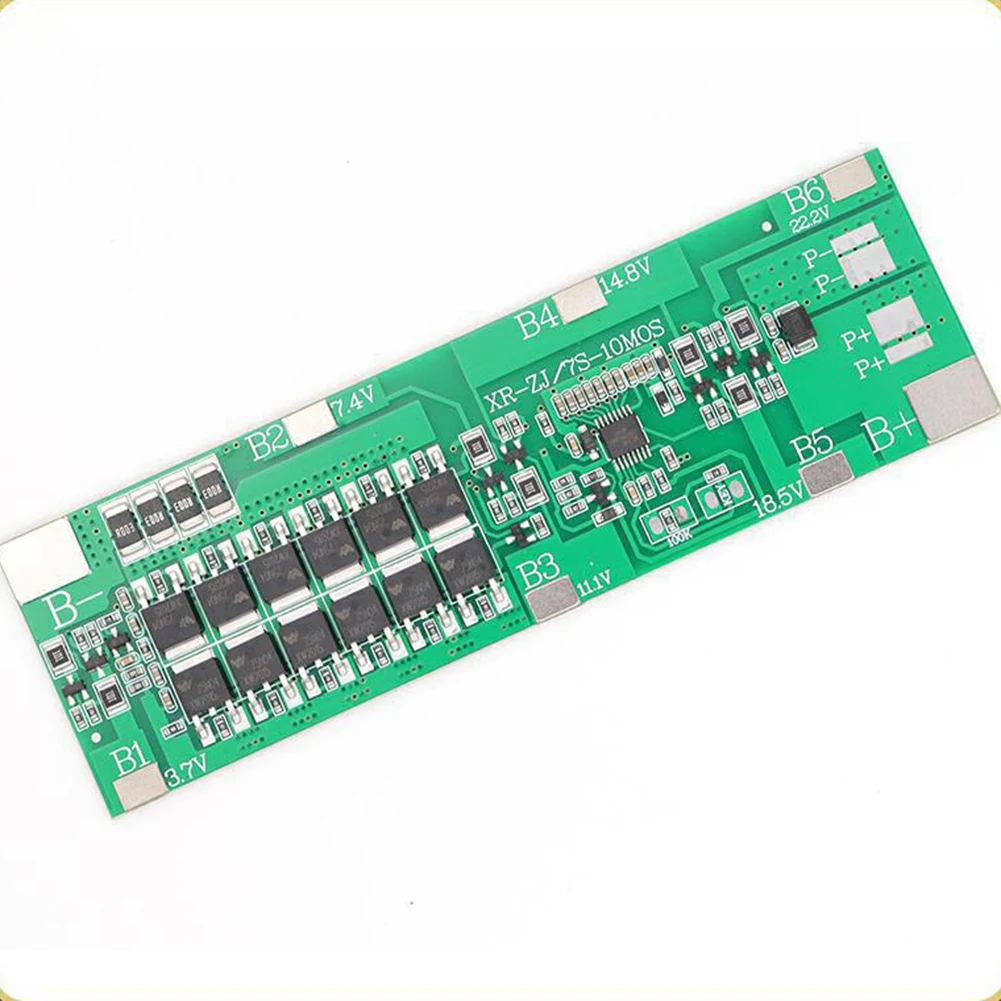 BMS 7S 24V Li-Ion 18650 Battery Packs Charge Board with Balance Equalizer Function Common Port for Power Bank(30A)
BMS 7S 24V Li-Ion 18650 Battery Packs Charge Board with Balance Equalizer Function Common Port for Power Bank(30A)