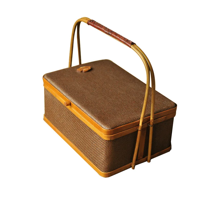 Handmade bamboo woven rattan woven basket, multi-layer food box, Dim sum storage basket
Handmade bamboo woven rattan woven basket, multi-layer food box, Dim sum storage basket