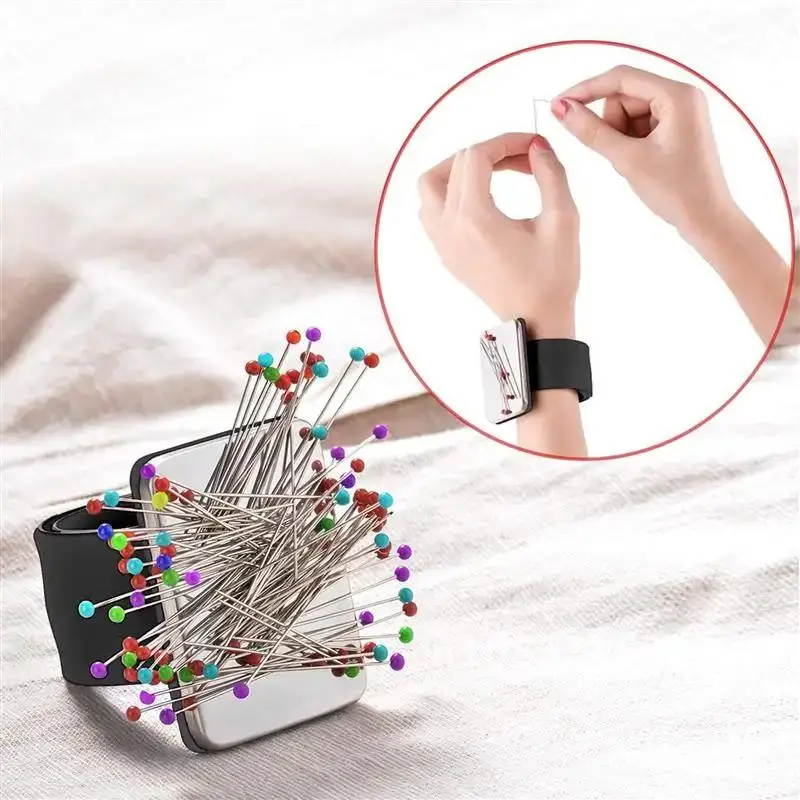 Sewing Supplies 4 Colors Magnetic Needle Pad Safety Pin Cushion Storage Wrist Hand Pincushion Apparel Pin Holder
Sewing Supplies 4 Colors Magnetic Needle Pad Safety Pin Cushion Storage Wrist Hand Pincushion Apparel Pin Holder