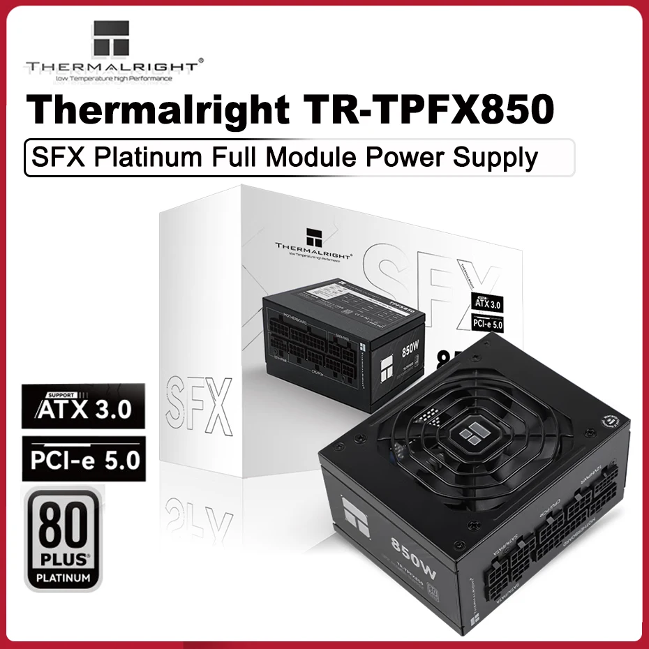 

Thermalright TR-TPFX850 SFX Platinum Full Module Small Power Supply ATX3.0 PCIE5.0 850W Desktop Computer Power Supply