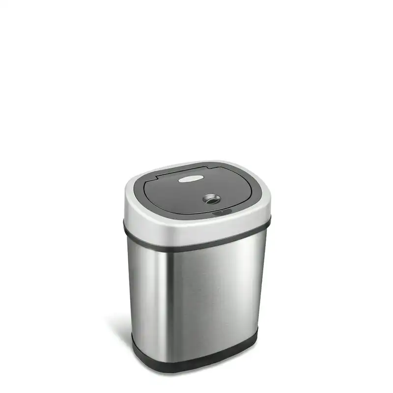Gallon / 12 Liter Motion Sensor Oval Trash Can, Fingerprint-Resistant Stainless Steel
Gallon / 12 Liter Motion Sensor Oval Trash Can, Fingerprint-Resistant Stainless Steel