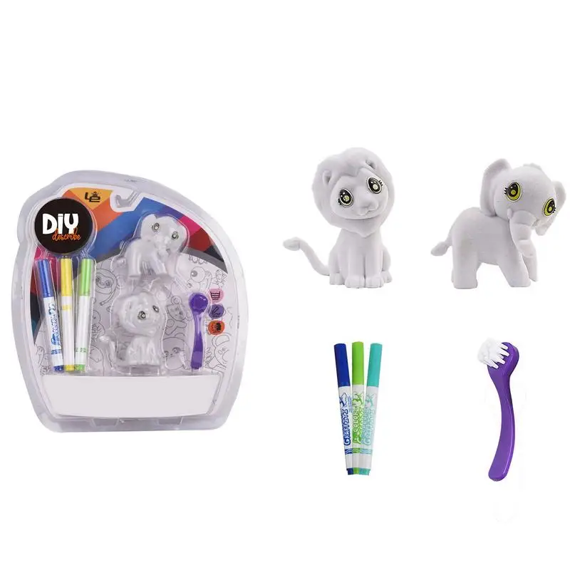 Kid Toys Coloring DIY Coloring Toy Stuffed Animal With 3 Washable Markers Kid DIY Toy For School Traveling Car Home For Toddler
Kid Toys Coloring DIY Coloring Toy Stuffed Animal With 3 Washable Markers Kid DIY Toy For School Traveling Car Home For Toddler