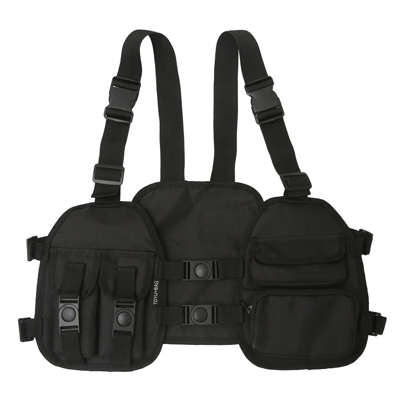 New Tactical Vest Chest Bags Oxford Cloth Chest Rig Bag for Men Multi-function Hip-hop Streetwear Unisex High Quality Backpack
New Tactical Vest Chest Bags Oxford Cloth Chest Rig Bag for Men Multi-function Hip-hop Streetwear Unisex High Quality Backpack