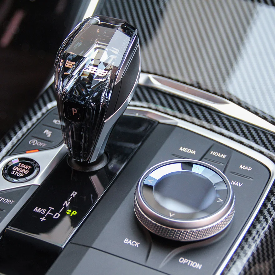 

Crystal Three-piece Set Gear Shift Knob Multimedia Knob Start Button 4 BM-W 3 Series F30 F35 2013-2019 Car Interior Accessories