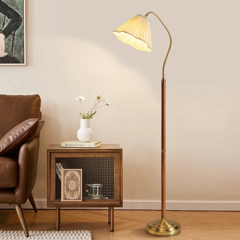 Floor Lamp French Retro Cream Living Room Bedroom Bedside Vertical Table Lamp Japanese Style Pleated Ambience Light
Floor Lamp French Retro Cream Living Room Bedroom Bedside Vertical Table Lamp Japanese Style Pleated Ambience Light