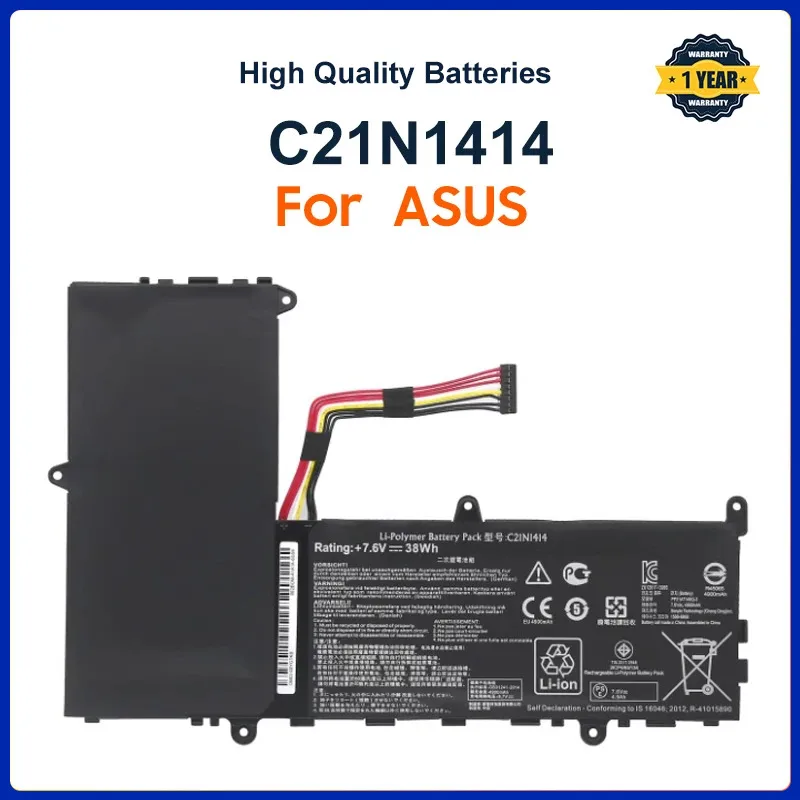 7,6 V 38WH C21N1414 Аккумулятор для ноутбука ASUS EeeBook X205T X205TA X205TA-BING-FD015B 11,6 "бесплатная гарантия 2 года
7,6 V 38WH C21N1414 Аккумулятор для ноутбука ASUS EeeBook X205T X205TA X205TA-BING-FD015B 11,6 "бесплатная гарантия 2 года