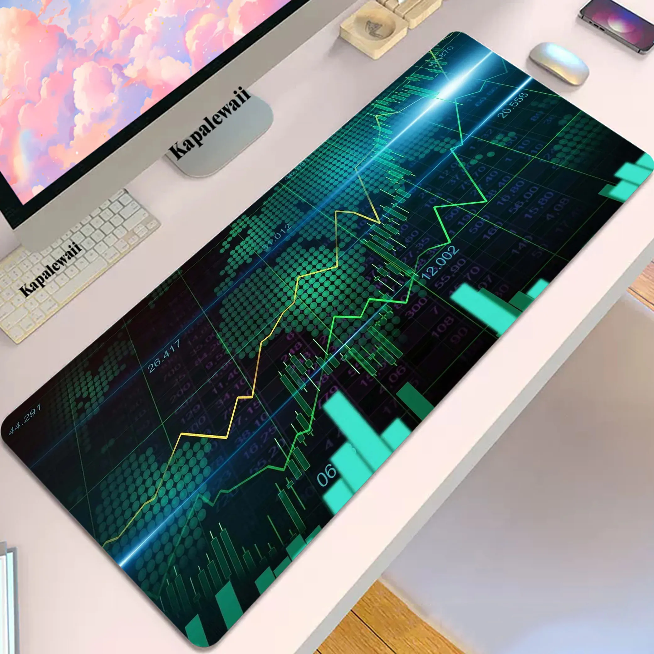 Stock Market Chart Pattern Mouse Pad XXL Anti-slip Mousepad Rubber Keyboard Pads Gaming Setup Accessories Mouse Mat 900x400mm
Stock Market Chart Pattern Mouse Pad XXL Anti-slip Mousepad Rubber Keyboard Pads Gaming Setup Accessories Mouse Mat 900x400mm