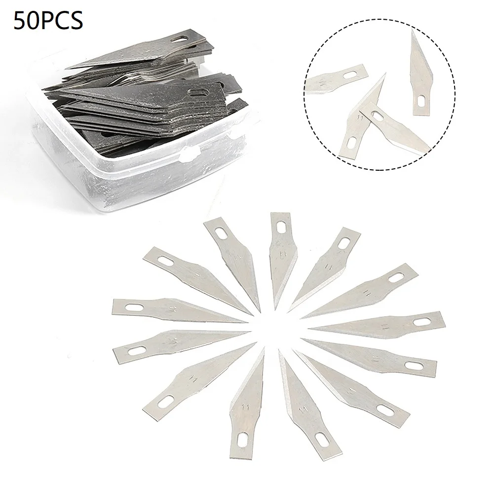 

50/100pcs Blades For X-Acto Exacto Tool SK5 Graver Hobby Style Multi Tool Craft Handicraft Carving Cutters With Box