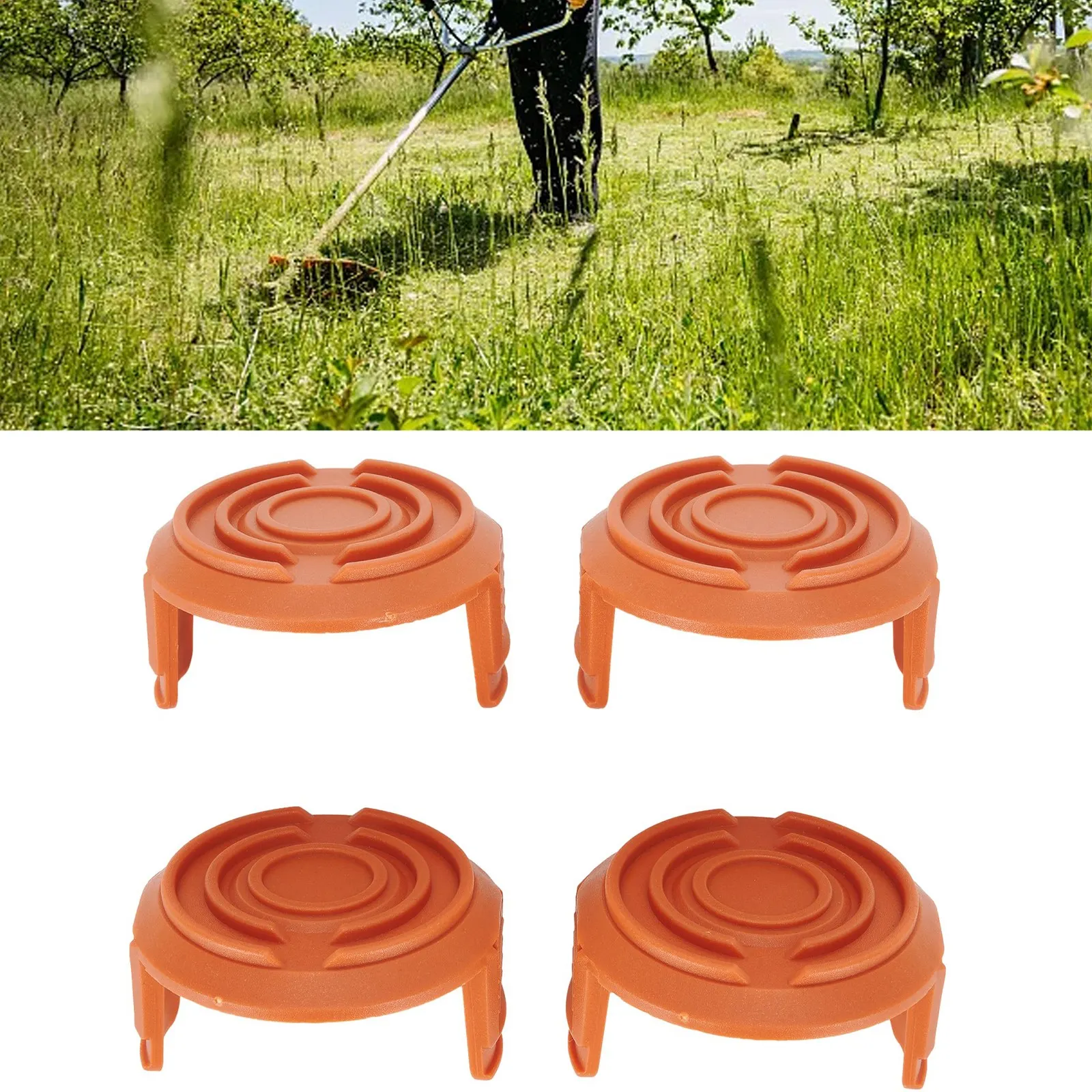 Practical Useful Brand New Durable High Quality Hot Sale Spool Cap Covers For WORX Orange Replacement String Trimmer
Practical Useful Brand New Durable High Quality Hot Sale Spool Cap Covers For WORX Orange Replacement String Trimmer