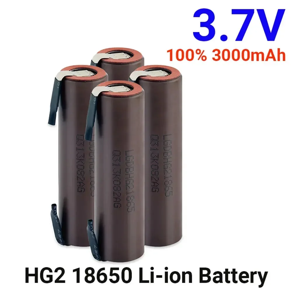 18650 HG2 Welding Tape with 3000mAh Screw Driver Rechargeable Battery 30A High Current+DIY3.7V Lithium-ion Battery
18650 HG2 Welding Tape with 3000mAh Screw Driver Rechargeable Battery 30A High Current+DIY3.7V Lithium-ion Battery