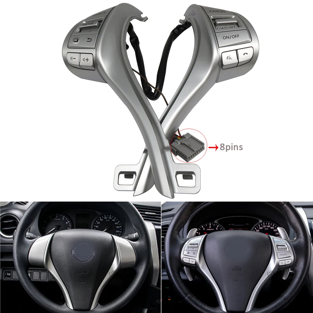 New For Nissan X-trail 2013 2014 2015 2016 Car Cruise Control Steering Wheel Switch Buttons 25550-3TA3A 48430-3TA1 Fast Delivery
New For Nissan X-trail 2013 2014 2015 2016 Car Cruise Control Steering Wheel Switch Buttons 25550-3TA3A 48430-3TA1 Fast Delivery
