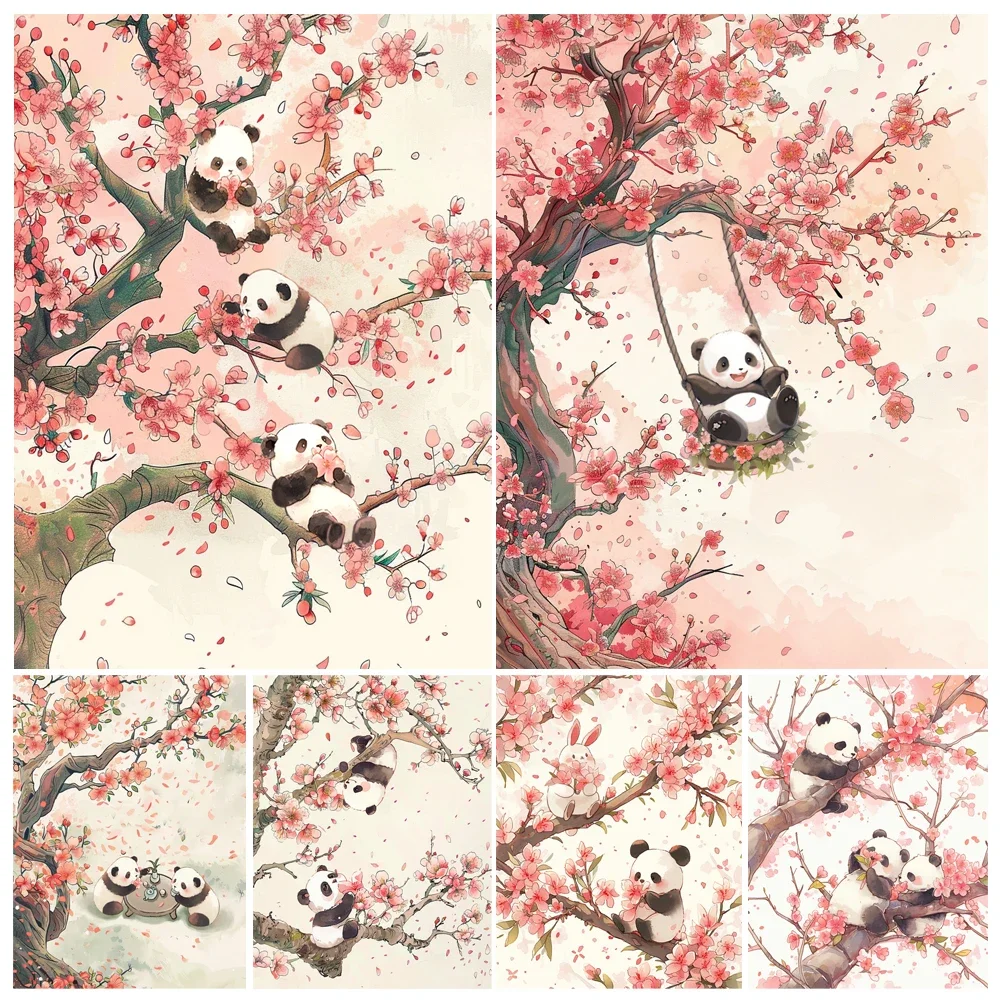 Hand Painting Cartoon Peach Blossom Panda Landscape Painting By Numbers Kit DIY Artwork Canva Art GiftHome 40*50cm
Hand Painting Cartoon Peach Blossom Panda Landscape Painting By Numbers Kit DIY Artwork Canva Art GiftHome 40*50cm