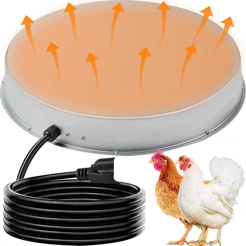 

Universal Chicken Water Heater for Winter, Safe and Durable Poultry Waterer, Drinker Heated Base, Pet Water Heater, Warmer Base
